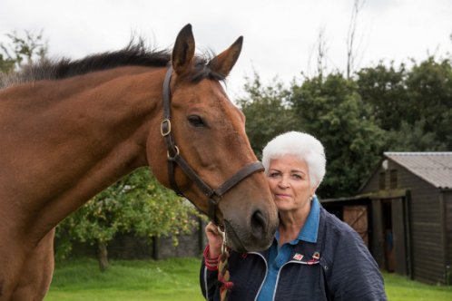 Pam St. Clement supports Brooke during Remember A Charity Week
