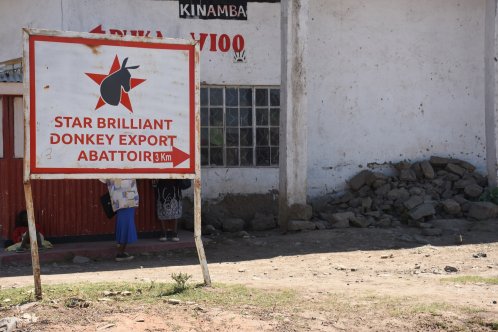 Sign for an donkey abattoir