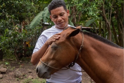 Fausto, a passionate horse owner  